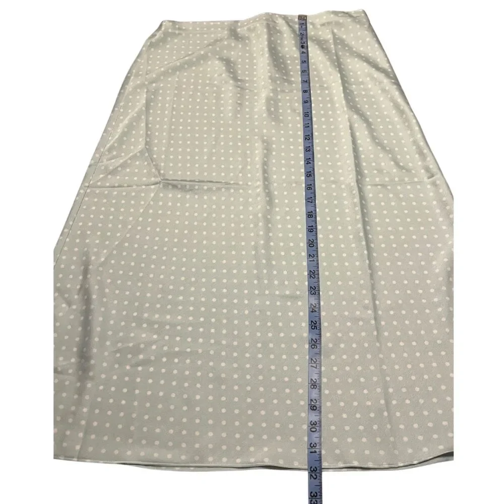 MI AMI WOMENS BLUE AND WHITE POLKA DOT SKIRT SIZE XL